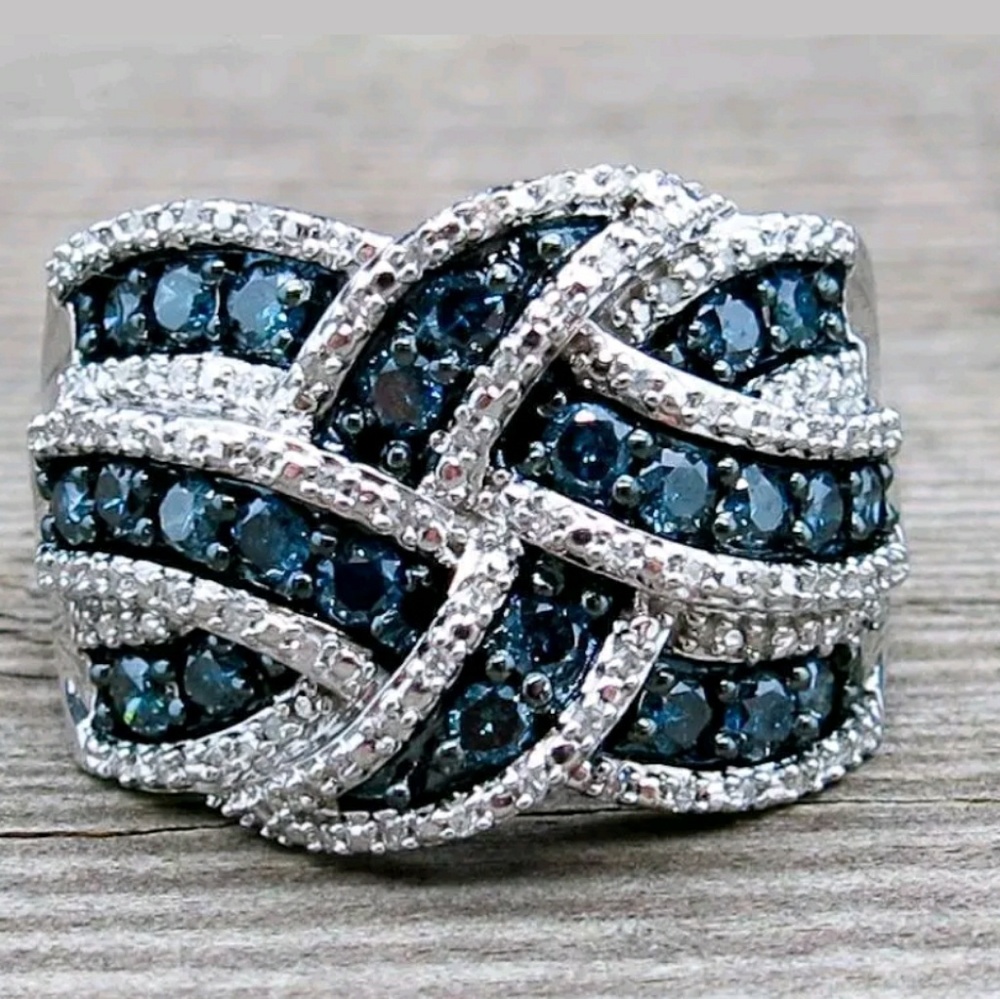 925 sterling silver blue sapphire